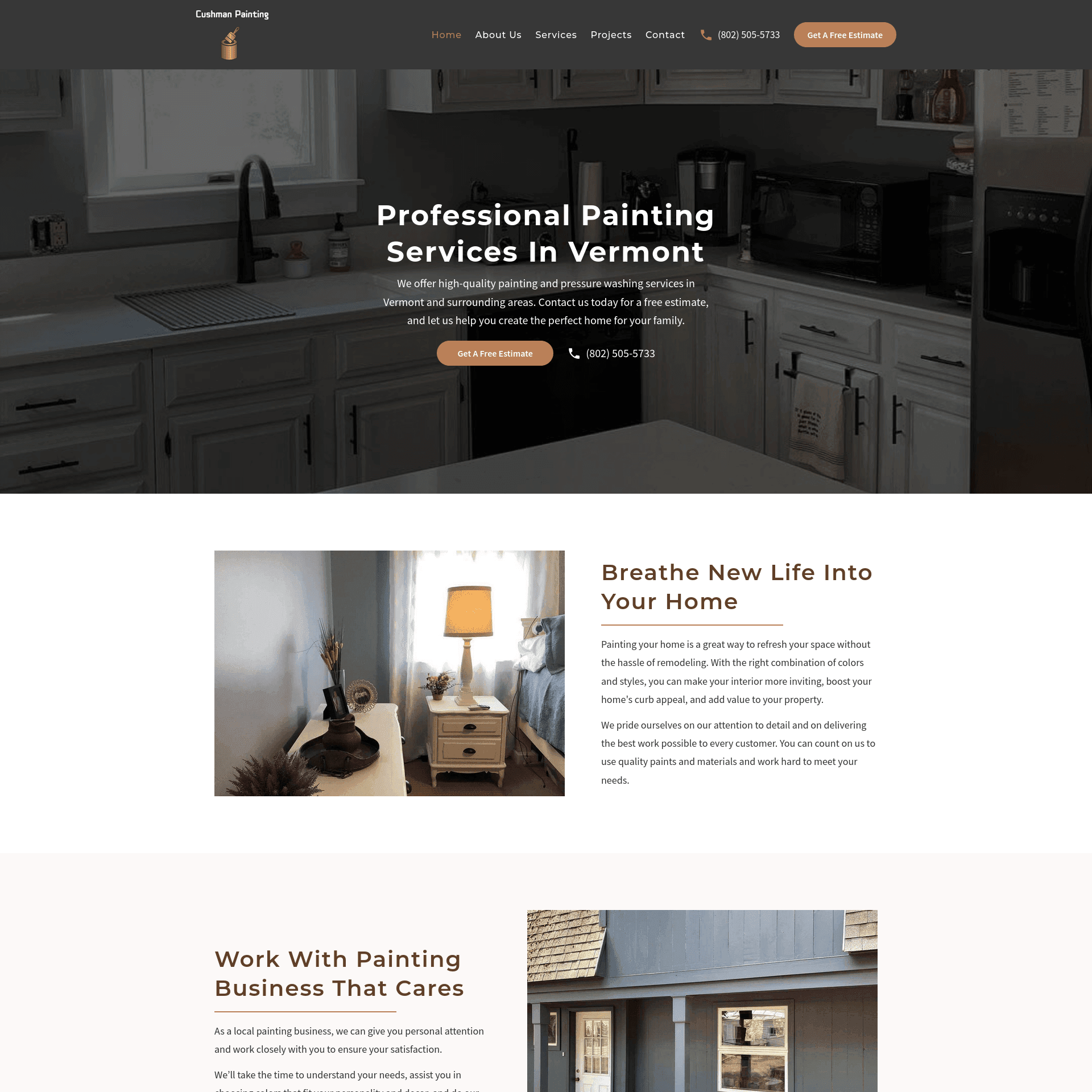 Website for Cushman Painting